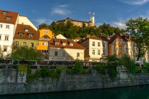 Ljubljana's lovely riverside